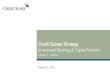 Credit Suisse Strategy - Investment Banking & Capital Markets 