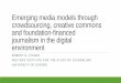 Emerging media models through crowdsourcing, creative commons 