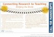 Connecting Research to Teaching