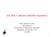 CS 294-7: Mobile Satellite Systems