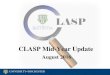 CLASP Mid-Year Update
