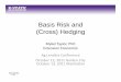 Basis Risk and (Cross) Hedging