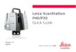 Leica ScanStation P40/P30 Laser Scanner Quick Start Guide PDF