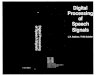 Digital Processing of Speech Signals (From: Rabiner & Schafer)