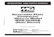 Reversible Plate Compactor Model MVH-502DSB (Hatz Diesel)