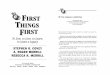 Excerpts from First Things First, by Stephen Covey