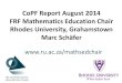 SARChI CoP Presentation - Prof Schafer