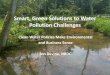 Smart, Green Solutions to Water Pollution Challenges