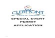 APPLICATION FOR SPECIAL EVENTS PERMIT