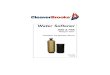 Water Softeners - SSE-FSE Operation and Maintenance Manual
