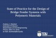 State of Practice for the Design of Bridge Fender Systems with 