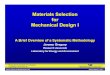 Materials Selection for Mechanical Design I