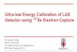 Ultra-low Energy Calibration of LUX Detector using Xe Electron 