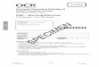 OCR AS Level Chemistry B (H033/02): Chemistry in depth - SAM