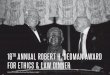 16TH ANNUAL ROBERT H. DEDMAN AWARD FOR ETHICS & LAW 
