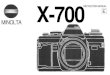 Minolta X-700 Instruction Manual - Orlovac