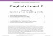 English Level 2: Section B