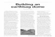 Building an earthbag dome