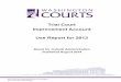 Trial Court Improvement Account Use Report for 2013