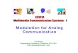 Modulation for Analog Communication