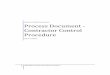 Process Document - Contractor Control Procedure