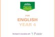 Rising Stars Progression Framework for English, Year 4