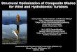 Structural Optimization of Composite Blades for Wind and 