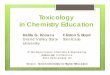 Toxicology in Chemistry Education