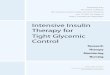 Intensive Insulin Therapy for Tight Glycemic Control