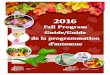 Fall Program Guide/Guide de la programmation d'automne