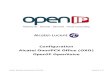 Configuration Alcatel OmniPCX Office (OXO) OpenIP OpenVoice