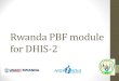 Rwanda PBF module for DHIS-2