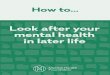 Look after your mental health in later life