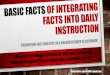 Basic facts of integrating facts into daily instruction