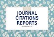 Journal citations reports
