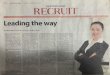 ST Recruit Article on 'Leading the Way' - 22 Dec 2016