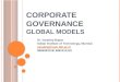 Corporate governance -global models