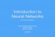 Introduction to Neural Networks - Perceptron