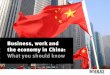 China: On work & the economy