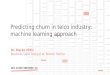 Predicting churn in telco industry: machine learning approach - Marko Mitić