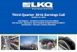 Lkq third-quarter-2016-earnings-call-presentation