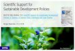 Scientific support for sustainable development policies
