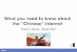 Getting to Know the Chinese Internet