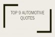 9 Automotive Quotes You've Never Heard