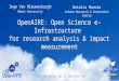 Nieuwerburgh - Open science e-infrastructure for research analysis and impact measurement