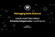 Managing Data Science by David Martínez Rego