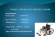VOICE OPERATED WHEELCHAIR
