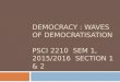 C3 - Waves of Democratisation