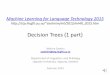 Lecture 3b: Decision Trees (1 part)