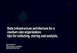 Data infrastructure architecture for medium size organization: tips for collecting, storing and analysis
